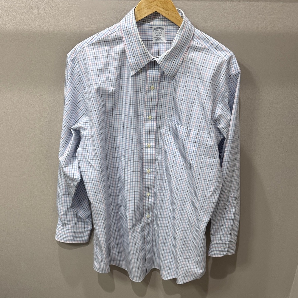 Brooks Brothers Multicolor Check Button Down Shirt